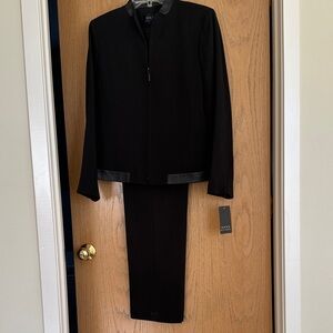 Dana Buchman Black Jacket and Pants Ensemble